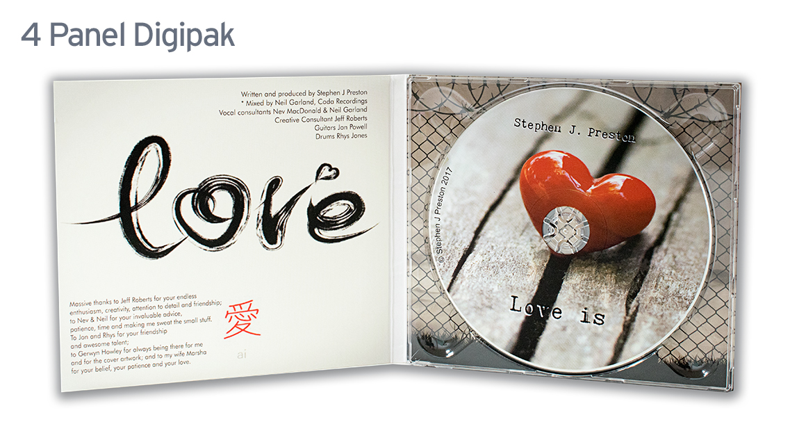 4 Panel CD Digipak Printing From 50 units 4 Panel CD Digipak Image 2