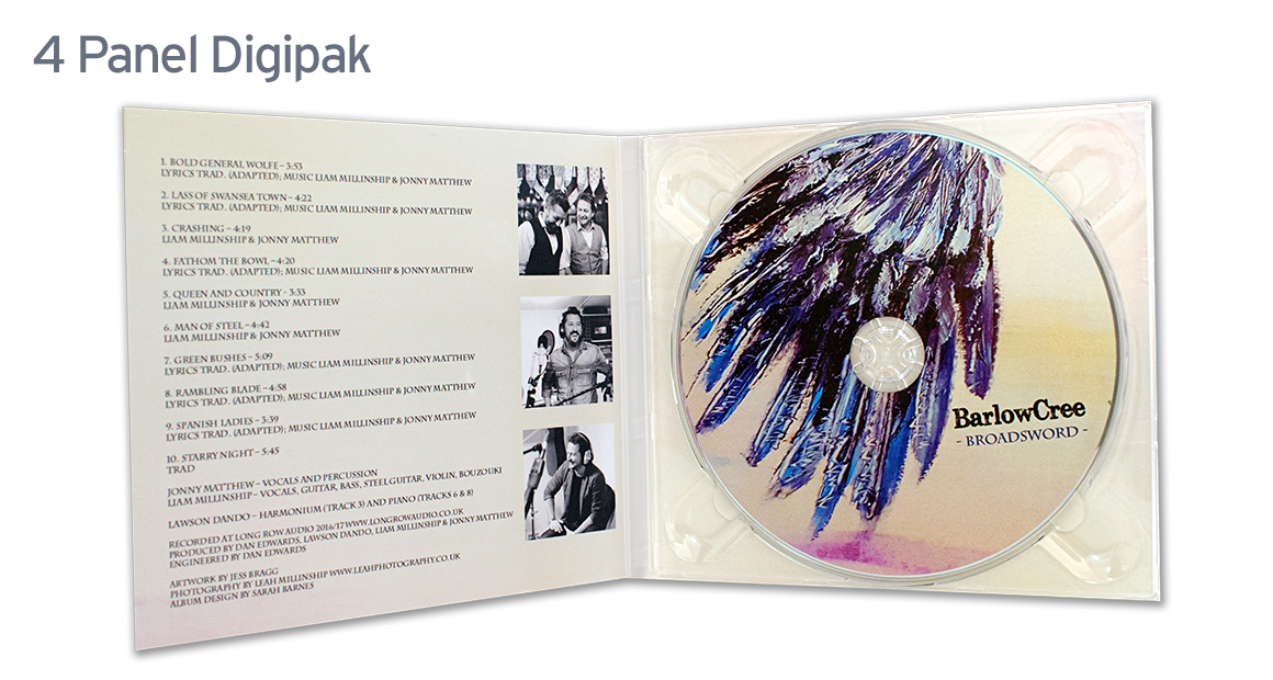 Fast Turnaround 4 Panel CD Digipak Printing 4 Panel CD Digipak Image 3