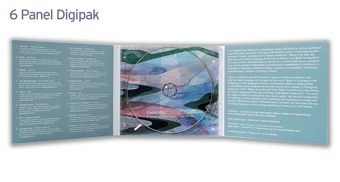 6 Panel CD Digipak Printing From 50 units 6 Panel CD Digipak Image 2