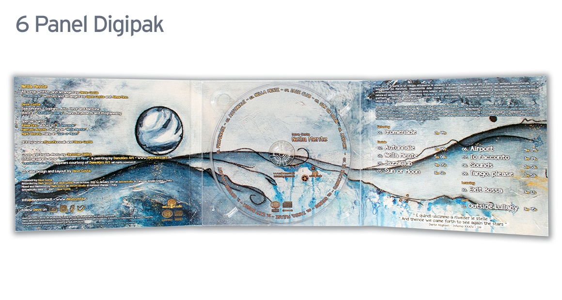 Fast Turnaround 6 Panel CD Digipak Printing 6 Panel CD Digipak Image 3