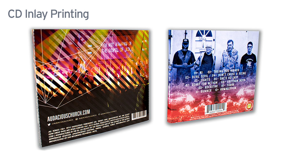 Cheap CD Booklet and CD Inlay Printing CD Back Inlay