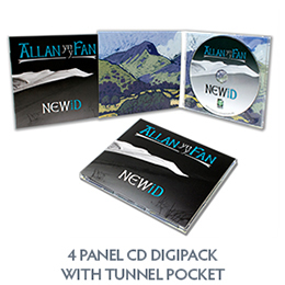 CD Digipak 4 Panel CD Digipack Tunnel Pocket