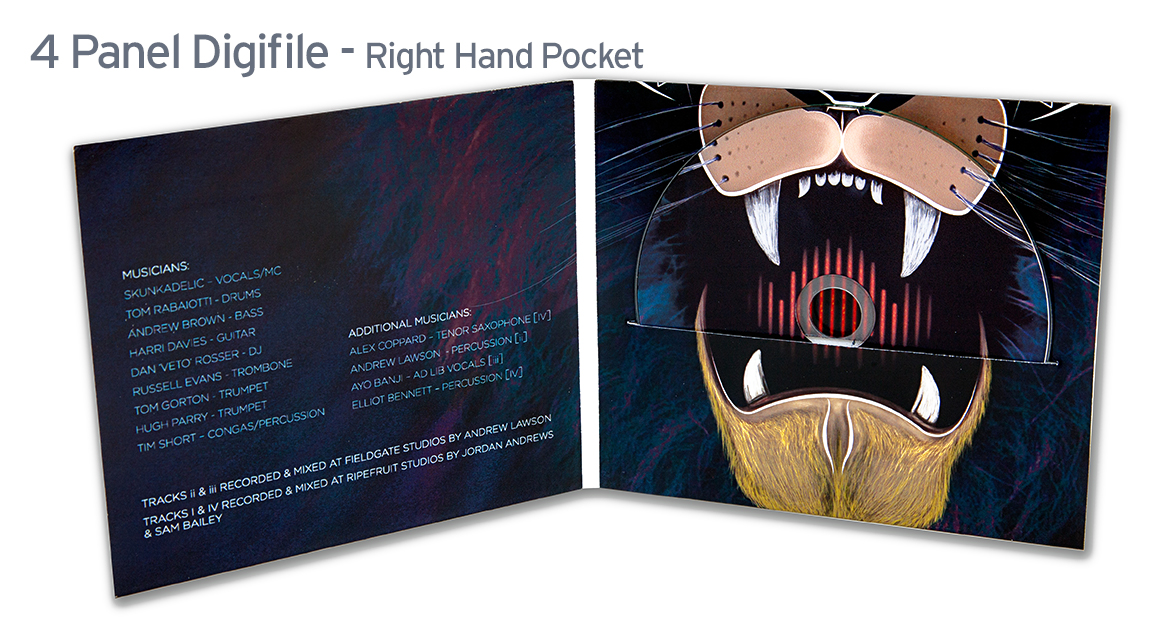 4 Panel CD Digfile - Right side Pocket - Straight Cut 4 Panel CD Digfile - Right side Pocket - Straight Cut