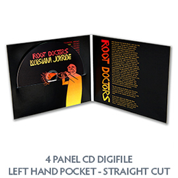 4 Panel CD Digifile Left Hand Pocket Straight Cut