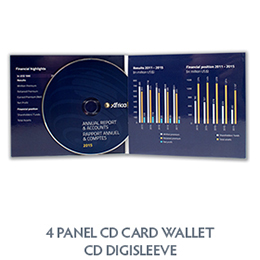 4 panel CD Digisleeve Card Wallet