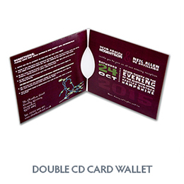 Double CD Card Wallet