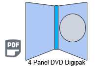 4 Panel DVD Digipak 4 Panel DVD Digipak