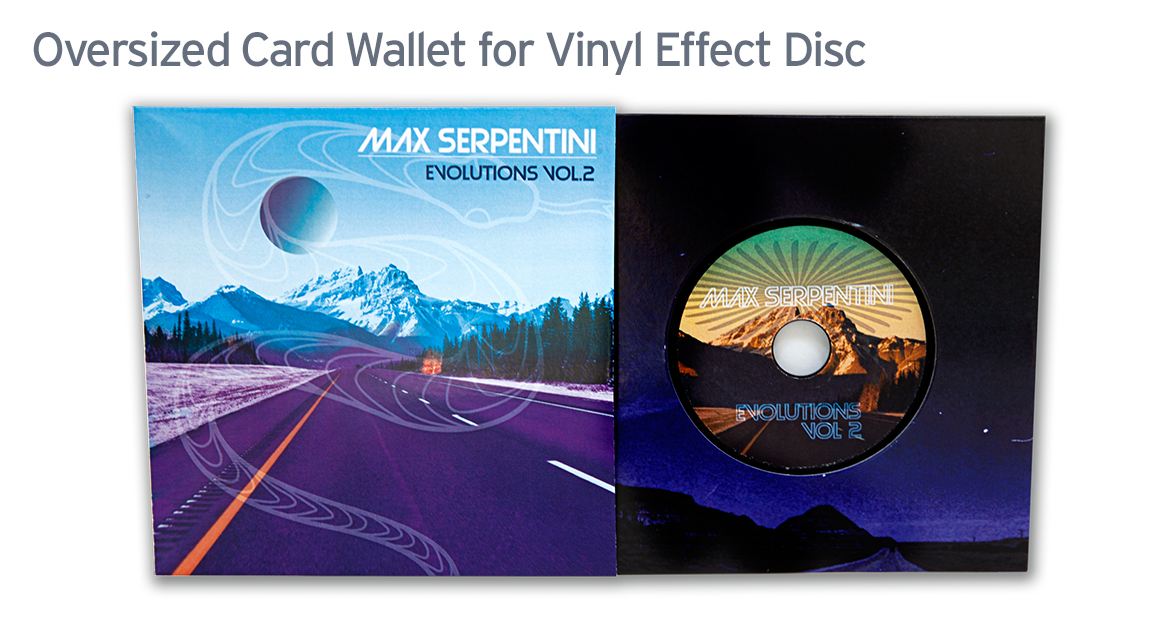 Vinyl Effect CD Card Wallet Printing From 50 units Vinyl Effect Card Wallet Image 2