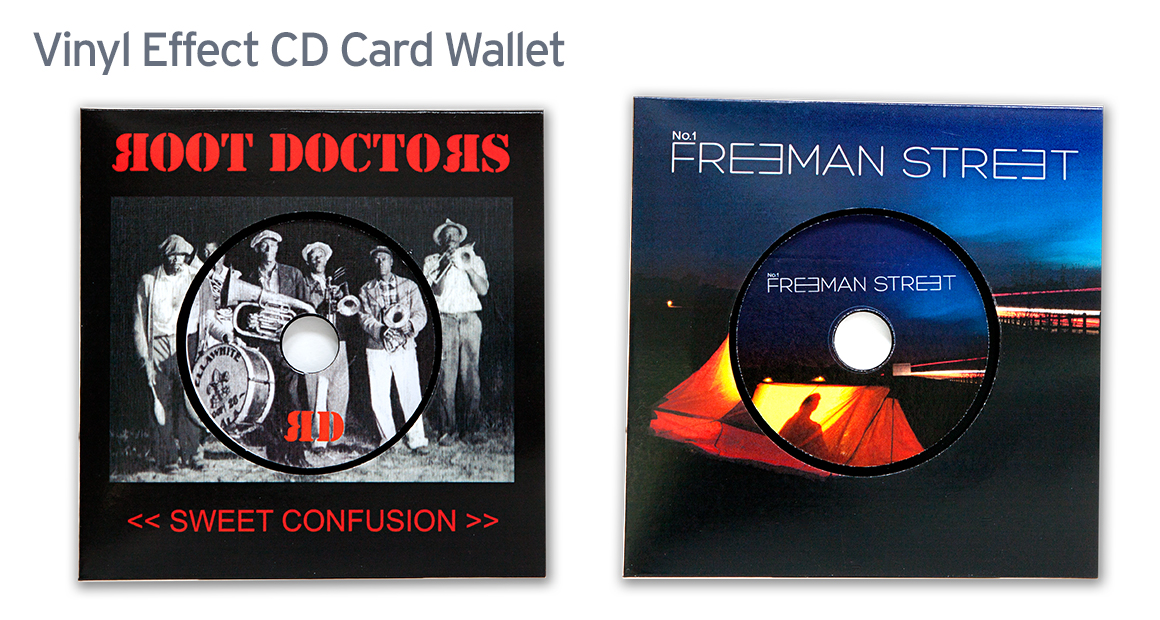 Vinyl Effect CD Card Wallet Printing Fast Turnaround Vinyl Effect Card Wallet Image 4